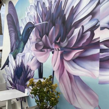 The Independent Hotel - Beautiful mural on the rooftop restaurant - Hotels Near Me - Rome, RM