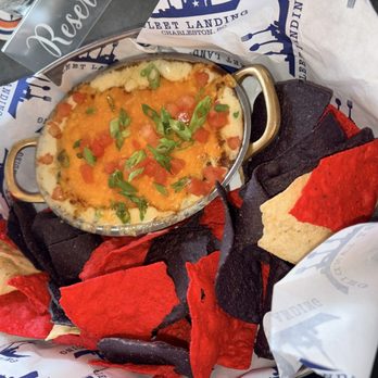Fleet Landing Restaurant & Raw Bar - Baked Spinach & Artichoke Dip - Seafood Near Me - Charleston, South Carolina Fleet Landing Restaurant & Raw Bar - Baked Spinach & Artichoke Dip - Seafood Near Me - Charleston, South Carolina
