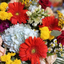 bloominGail's - Close up of some of the flowers that were part of their wedding.