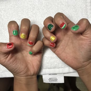 Serendipity Nail n Beauty bar - My daughter's gel nail job. Check out all the fancy things Vicky can do. Yep, she actually drew the watermelon! - Nail Salons Near Me - Honolulu, Hawaii Serendipity Nail n Beauty bar - My daughter's gel nail job. Check out all the fancy things Vicky can do. Yep, she actually drew the watermelon! - Nail Salons Near Me - Honolulu, Hawaii