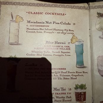 UnderTow Gilbert - Our drink the macadamia nut piña colada - Cocktail Bars Near Me - Gilbert, Arizona
