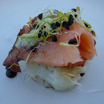 SF Chefs At the Park - Smoked Salmon Pastrami on Crispy Risotto Cakes from Chef Robert Helstrom and Kuleto's Italian Restaurant, SF. - Festivals Near Me - San Francisco, California SF Chefs At the Park - Smoked Salmon Pastrami on Crispy Risotto Cakes from Chef Robert Helstrom and Kuleto's Italian Restaurant, SF. - Festivals Near Me - San Francisco, California