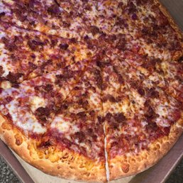 Cheese Pizza with Bacon Cheese Pizza with Bacon