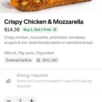 fresh&co - Crispy Chicken & Mozzarella - Salad Near Me - Westfield, New Jersey