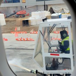 De-icing our plane