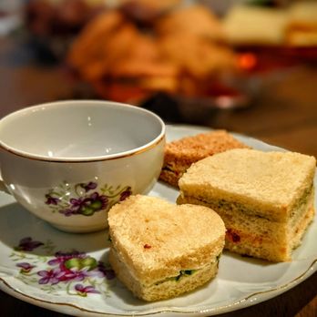 Lisa's Tea Treasures - Some of the tea sandwiches that come with the Christmas tea. The China is our own. - Tea Rooms Near Me - Campbell, California Lisa's Tea Treasures - Some of the tea sandwiches that come with the Christmas tea. The China is our own. - Tea Rooms Near Me - Campbell, California