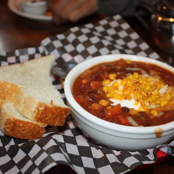 Dusty's Bar & BBQ - a bowl of chili and bread - Barbeque Near Me - Whistler, British Columbia Dusty's Bar & BBQ - a bowl of chili and bread - Barbeque Near Me - Whistler, British Columbia