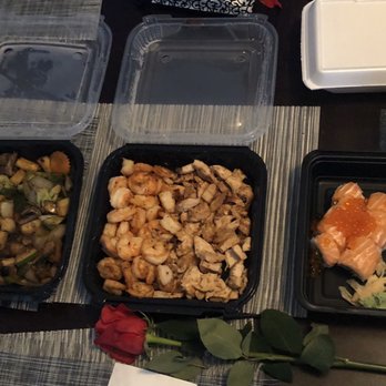 Japan Inn - Hibachi Shrimp & Chicken for 4, Mother and Son Roll, Krab Angel - Japanese Near Me - Weston, Florida Japan Inn - Hibachi Shrimp & Chicken for 4, Mother and Son Roll, Krab Angel - Japanese Near Me - Weston, Florida