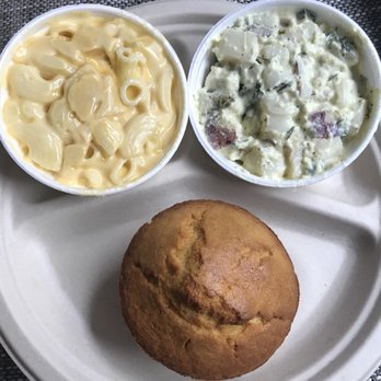 Terry Black's Barbecue - Mac & cheese, potato salad, and cornbread. - Barbeque Near Me - Austin, Texas Terry Black's Barbecue - Mac & cheese, potato salad, and cornbread. - Barbeque Near Me - Austin, Texas