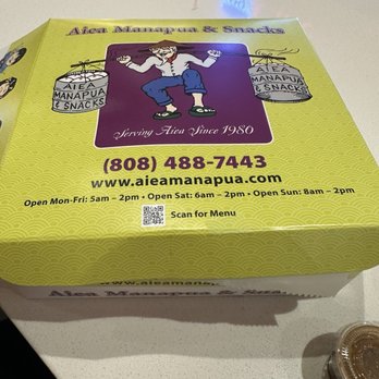 Aiea Manapua & Snacks - Cute box. - Delis Near Me - Aiea, Hawaii Aiea Manapua & Snacks - Cute box. - Delis Near Me - Aiea, Hawaii