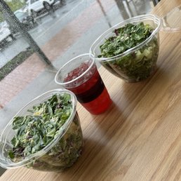Mexican Cesar Salad with Hibiscus Tea
