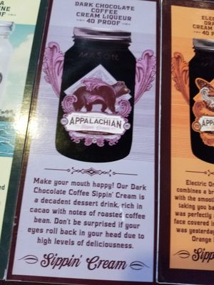 Menu photo 7 Sugarlands Distilling Co Gatlinburg, TN Menu photo 7 Sugarlands Distilling Co Gatlinburg, TN