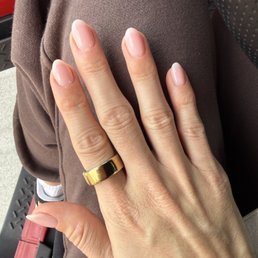 Milky French tips Milky French tips