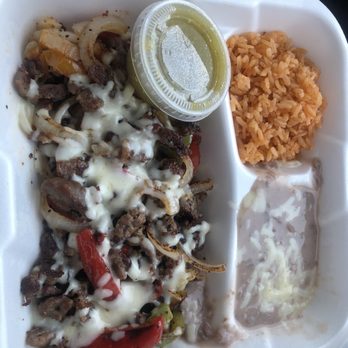 Ruby Restaurant - Steak fajitas with rice and beans. - Mexican Near Me - Amargosa Valley, Nevada Ruby Restaurant - Steak fajitas with rice and beans. - Mexican Near Me - Amargosa Valley, Nevada