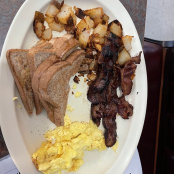Alphy's Restaurant and Catering - Two Eggs burnt bacon and Home Fries. Very lacking. - Seafood Near Me - Navarre, Florida Alphy's Restaurant and Catering - Two Eggs burnt bacon and Home Fries. Very lacking. - Seafood Near Me - Navarre, Florida