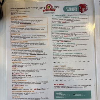 Just Love Coffee Cafe - Menu - Coffee & Tea Near Me - Hermitage, Tennessee Just Love Coffee Cafe - Menu - Coffee & Tea Near Me - Hermitage, Tennessee