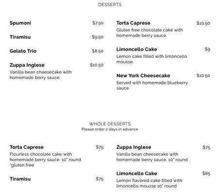 Menu photo 3 Bucatini Edmonds, WA