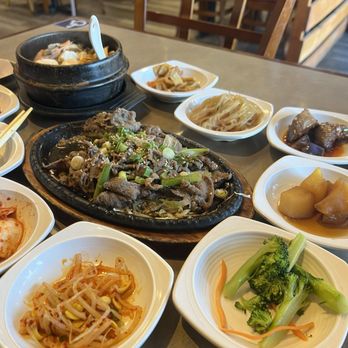 Hansang Tofu - Bulgogi with combination tofu soup. Came with banchan. So good! - Korean Near Me - Milpitas, California Hansang Tofu - Bulgogi with combination tofu soup. Came with banchan. So good! - Korean Near Me - Milpitas, California