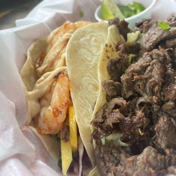 Garbo's Grill - Shrimp taco  Korean BBQ taco - Food Trucks Near Me - Key West, Florida