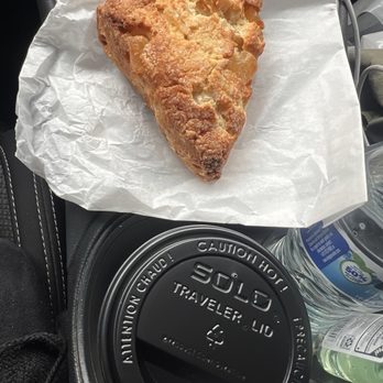 Honey Bee Bakery - GINGER SCONE WITH COFFEE - Bakeries Near Me - Brookings, Oregon