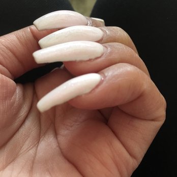 Happiness Nails - You can also see where the pink coat didn't even cover the white. - Nail Salons Near Me - Elk Grove, California