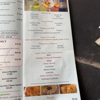 Gingerbites - Menu - Haitian Near Me - Huntington Station, New York