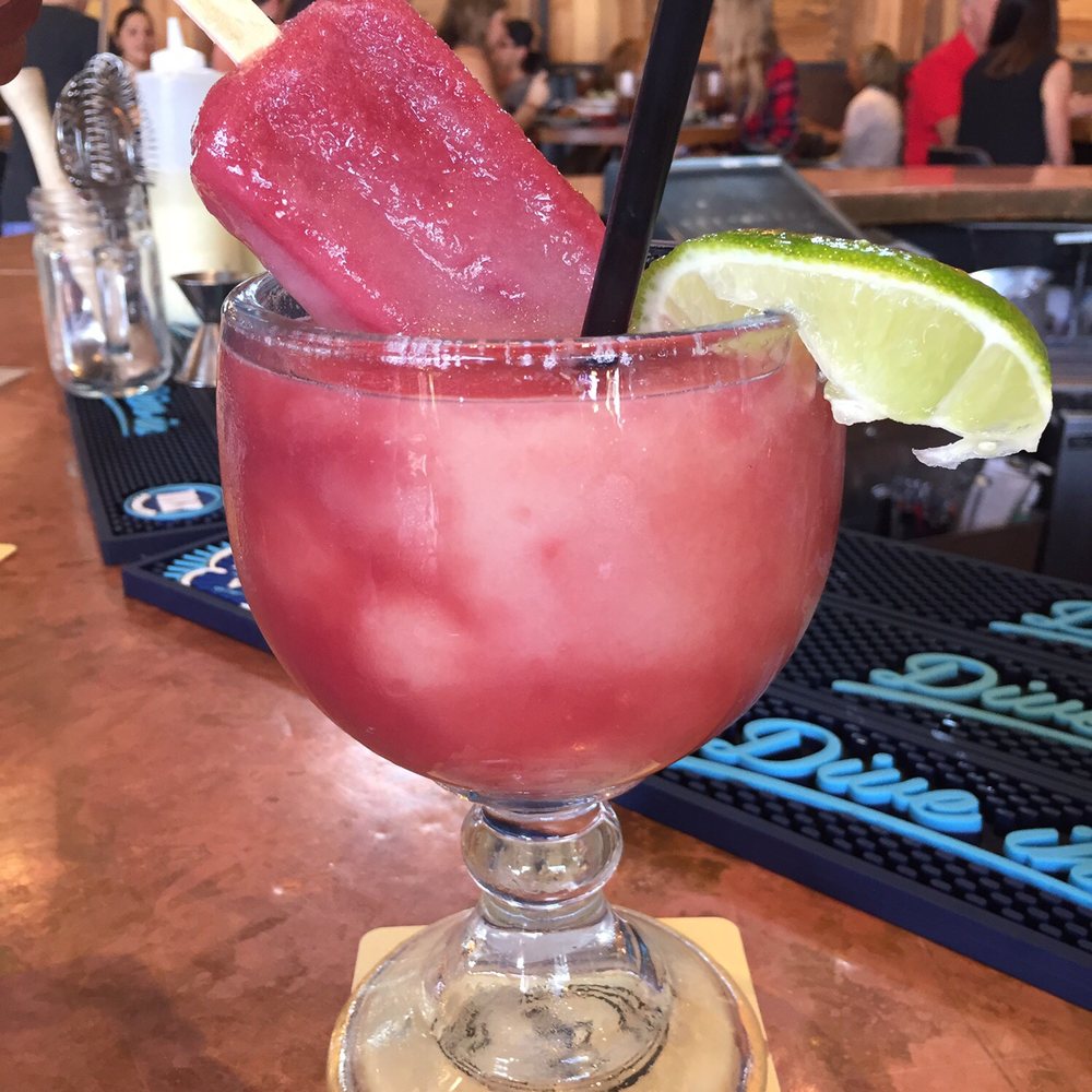 The Rustic - Frozen sangrita margarita with a popsicle - New American Near Me - Dallas, Texas The Rustic - Frozen sangrita margarita with a popsicle - New American Near Me - Dallas, Texas
