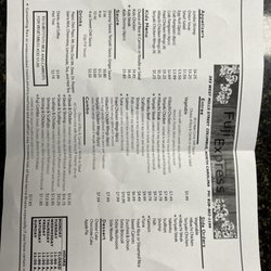 Fuji Express - Menu