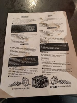 Menu photo 6 No-Li Brewhouse Spokane, WA