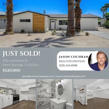 Cochran Estates - Just Sold! Congrats to my buyer on the purchase of this newly remodeled Palm Springs home. - Real Estate Agents Near Me - Palm Springs, California