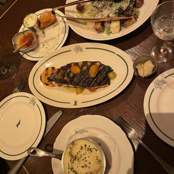 The Corner Store - Branzino, whipped potatoes, Caesar salad - Seafood Near Me - New York, New York