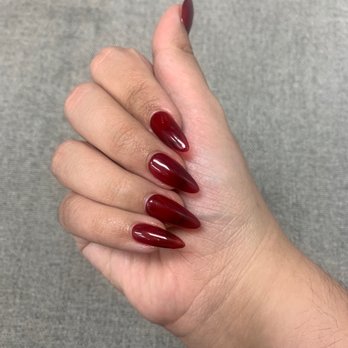 Chic Nails & Lashes - Jelly nails in red ooo lau lau - Nail Salons Near Me - Los Angeles, California
