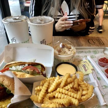 Shake Shack River North - The only good thing about this picture are the fries and ketchup. Shack Stack, Shack-cago Dog and Brooklyn Pie Oh My custard. - Burgers Near Me - Chicago, Illinois Shake Shack River North - The only good thing about this picture are the fries and ketchup. Shack Stack, Shack-cago Dog and Brooklyn Pie Oh My custard. - Burgers Near Me - Chicago, Illinois