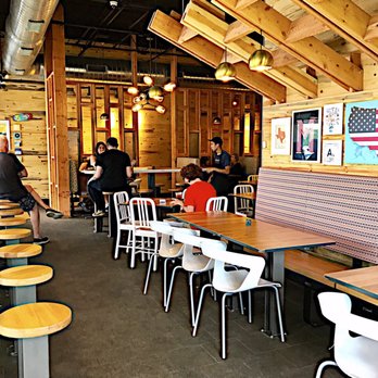 Modern Market Eatery - The layout is clever, but feels a tad cramped & claustro compared to the Arboretum. An interesting L-shape... - Salad Near Me - Austin, Texas