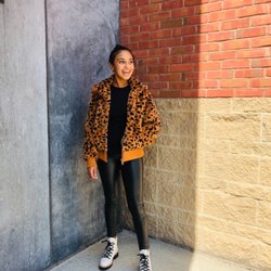Green Envy - Burlington - NEW Leopard Jacket from Esqualo, David Lerner Leggings and Marc Fisher hikers!