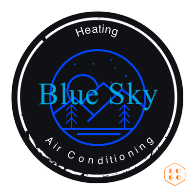 Blue Sky Heating and Air Conditioning Logo