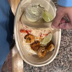 Mariposa Taqueria - $9.50 for two shrimp tacos that they don't even prepare themselves