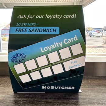NoButcher - Loyalty card - Delis Near Me - Las Vegas, Nevada
