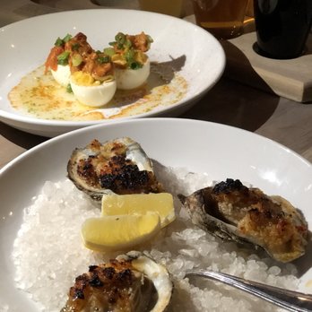 Jekyll Brewing City Center - Deviled eggs and oysters - Breweries Near Me - Alpharetta, Georgia