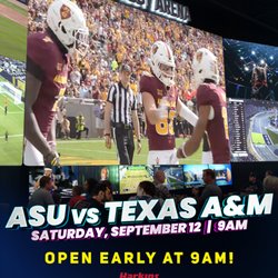 Harkins Norterra BackLot - OPEN EARLY ON SATURDAY!
Don't miss the ASU vs. Texas A&M on Arizona's largest sports screen at Harkins BackLot on September 12!