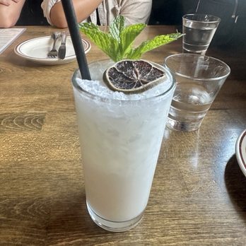 Cinco - Las Palmas (Zero Proof) Cocktail - Pineapple, ginger, coconut cream, and lime - Mexican Near Me - Los Angeles, California
