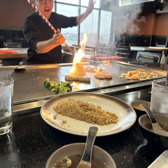 Kobe Japanese Steakhouse - This guy was hilarious and can really get down behind the grill. The was bomb! - Japanese Near Me - Lubbock, Texas