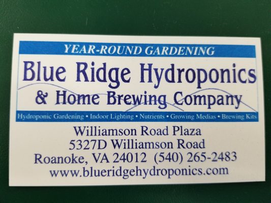 Blue Ridge Hydroponics Home Brewing Company 5524 Williamson Rd Ste 11 Roanoke Va Pubs Mapquest