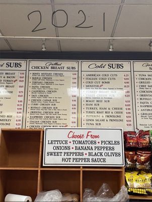 Menu photo 2 Hungry Bear Sub Shop Miami, FL
