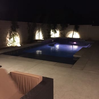 Creative Pools & Landscape - Another night view of the pool - Landscaping Near Me - Temecula, California