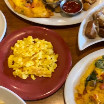 Ruby Sunshine Charlotte Southend - Scrambled eggs, omelette potatoes and a biscuit - Breakfast & Brunch Near Me - Charlotte, North Carolina Ruby Sunshine Charlotte Southend - Scrambled eggs, omelette potatoes and a biscuit - Breakfast & Brunch Near Me - Charlotte, North Carolina