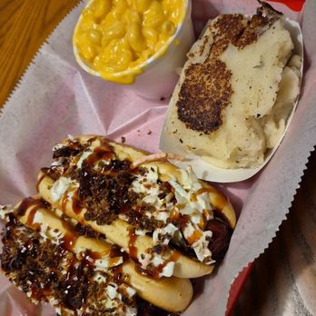 Eli's BBQ - Riverside - Loaded hot dogs , mac and mashed potatoes - Barbeque Near Me - Cincinnati, Ohio
