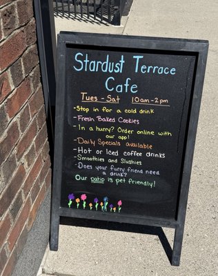Menu photo 1 Stardust Terrace Cafe Indianapolis, IN