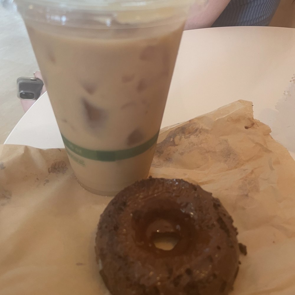 Bambi's Cafe - a chocolate doughnut and iced coffee - Juice Bars & Smoothies Near Me - Montauk, New York Bambi's Cafe - a chocolate doughnut and iced coffee - Juice Bars & Smoothies Near Me - Montauk, New York