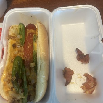 Fuego Cravings - Bacon wrapped hot dog - Mexican Near Me - Rancho Cucamonga, California